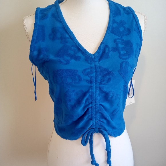 Juicy Couture Tops - Juicy Couture Sleeves Crop Top Royal Blue Médium
